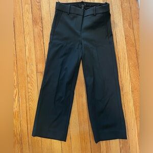 J Crew PETITE HIGH-RISE PEYTON WIDE-LEG PANT IN FOUR-SEASON STRETCH black